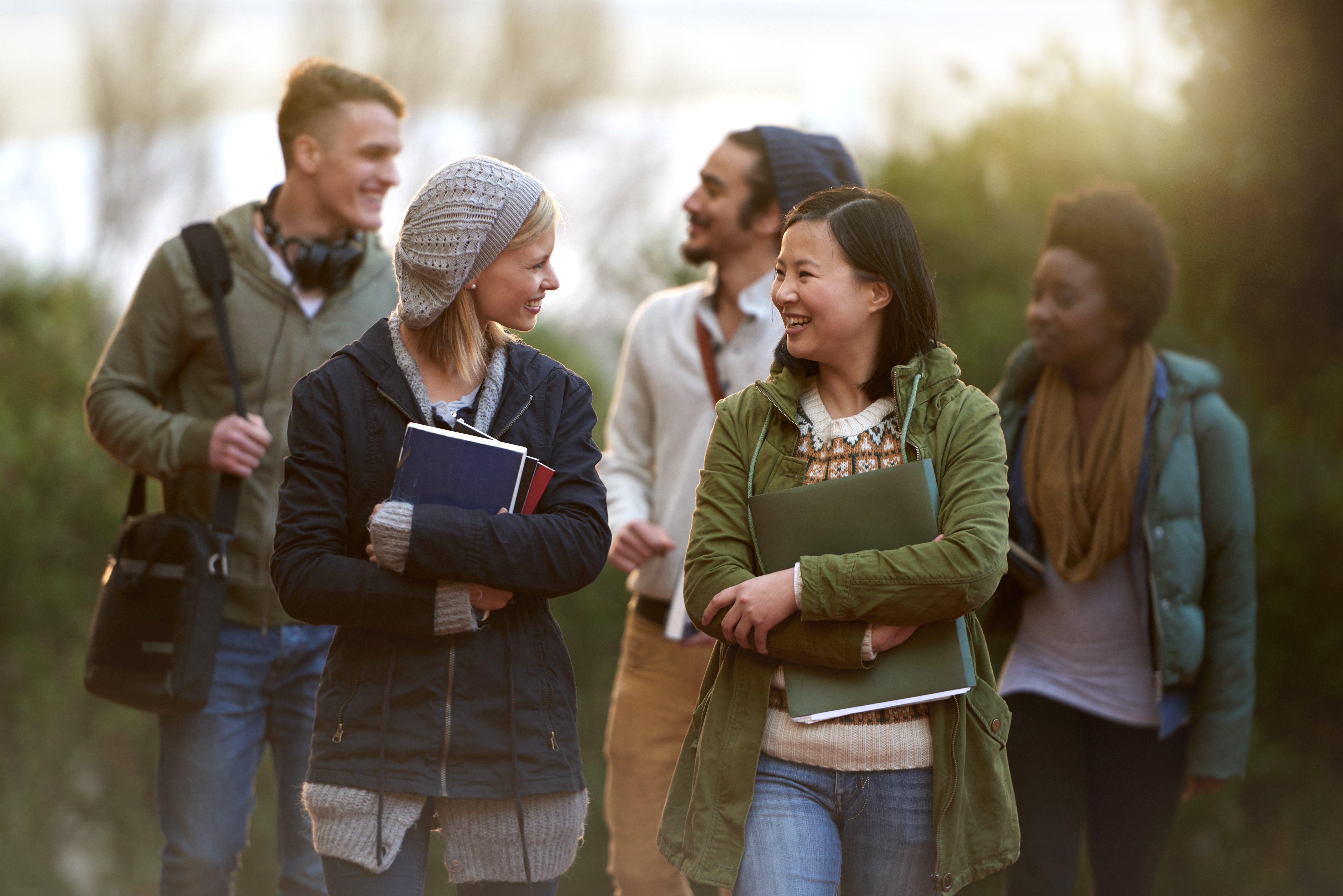 Group of students walking 