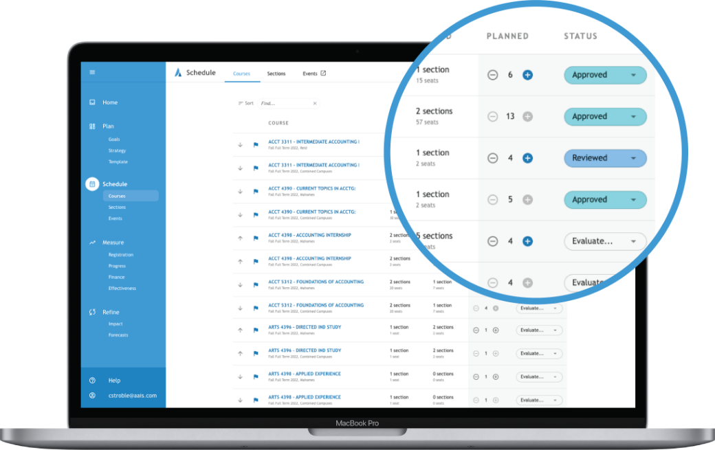 Ad Astra Schedule Dashboard