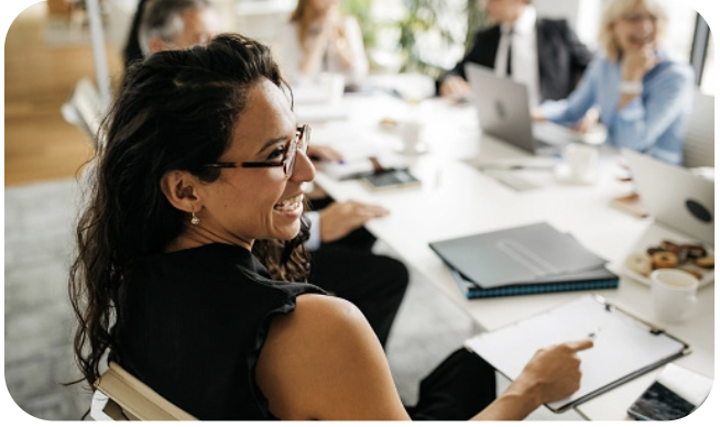 Client Advisory Board at a meeting