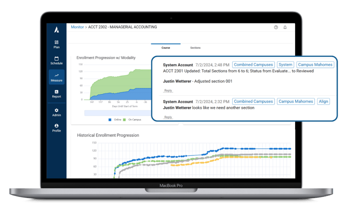 Real-Time Registration Monitoring Software for Higher Ed | Ad Astra