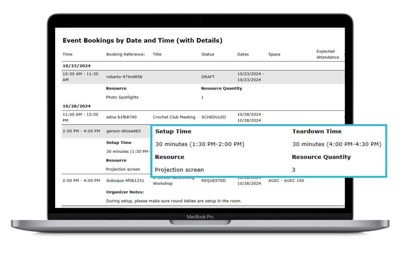 event-scheduling-reports